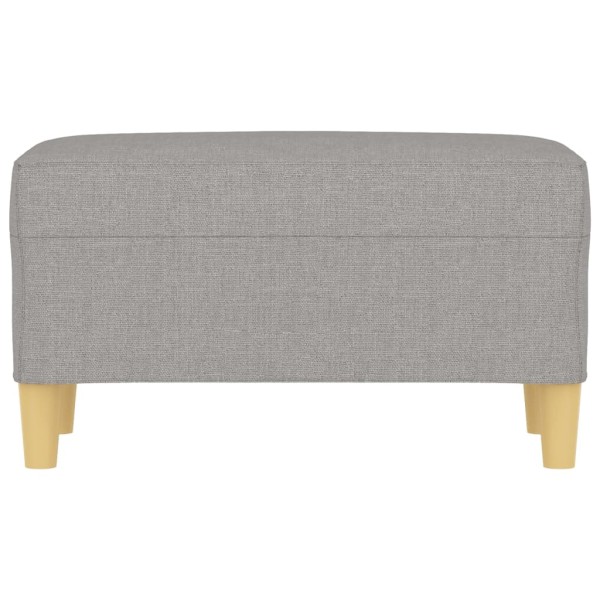 Banco de tela gris claro 70x35x41 cm Banco de tela gris claro 70x35x41 cm