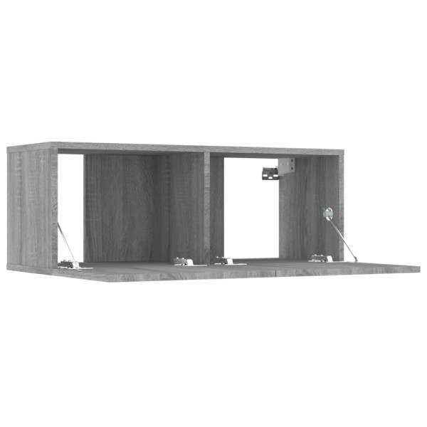 Muebles TV 2 uds madera contrachapada gris Sonoma 80x30x30 cm Muebles TV 2 uds madera contrachapada gris Sonoma 80x30x30 cm