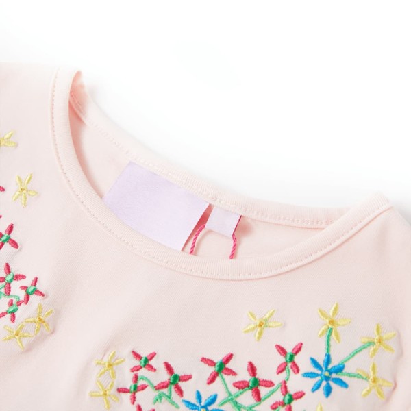 Camiseta infantil rosa suave 116 Camiseta infantil rosa suave 116