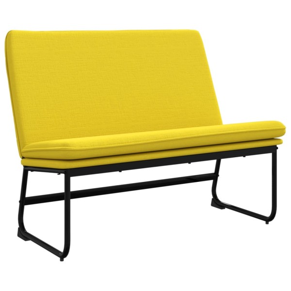 Banco de tela amarillo claro 100x75x76 cm Banco de tela amarillo claro 100x75x76 cm