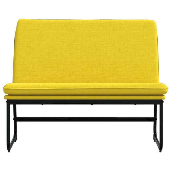 Banco de tela amarillo claro 100x75x76 cm Banco de tela amarillo claro 100x75x76 cm