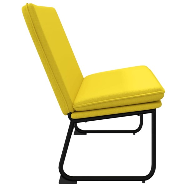 Banco de tela amarillo claro 100x75x76 cm Banco de tela amarillo claro 100x75x76 cm