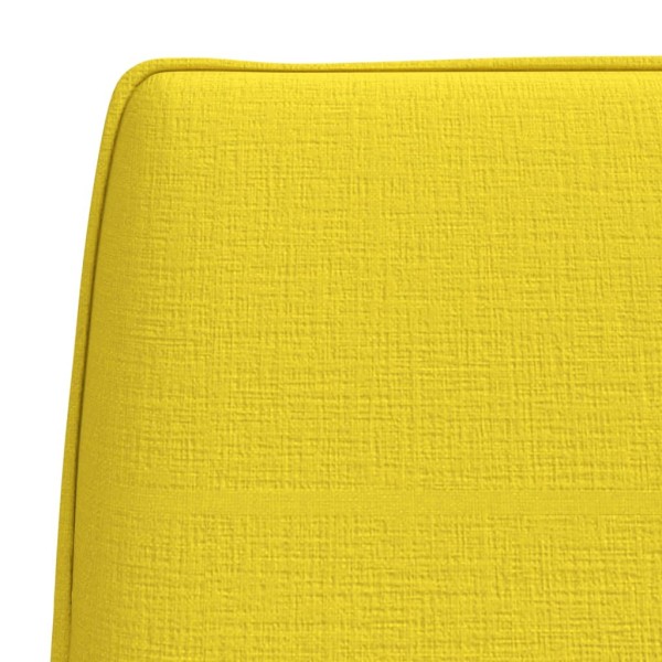 Banco de tela amarillo claro 100x75x76 cm Banco de tela amarillo claro 100x75x76 cm