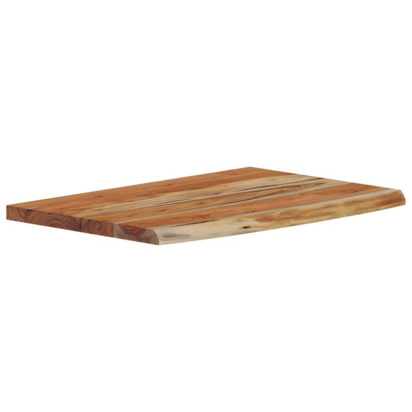 Estante pared rectangular madera acacia borde vivo 70x40x3,8 cm Estante pared rectangular madera acacia borde vivo 70x40x3,8 cm