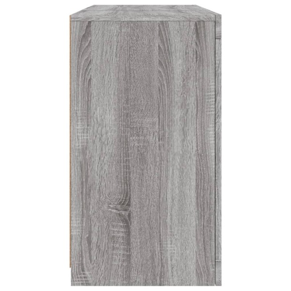 Aparador con luces LED gris Sonoma 123x37x67 cm Aparador con luces LED gris Sonoma 123x37x67 cm