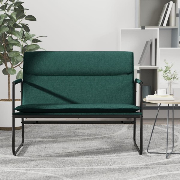 Banco de tela verde oscuro 100x64x80 cm Banco de tela verde oscuro 100x64x80 cm