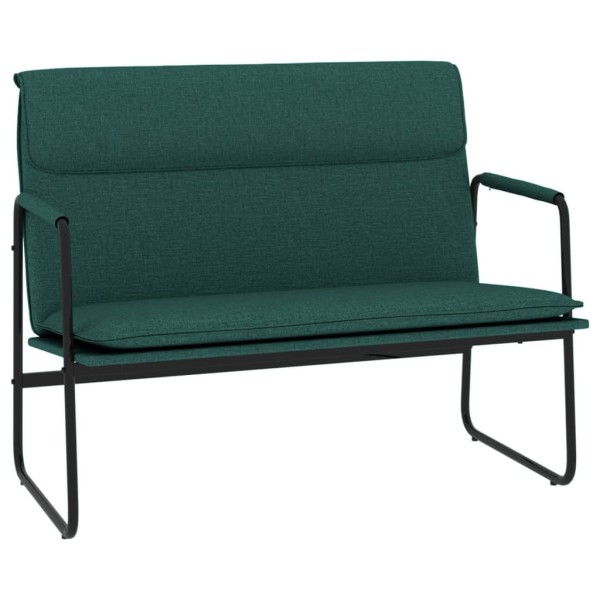 Banco de tela verde oscuro 100x64x80 cm Banco de tela verde oscuro 100x64x80 cm
