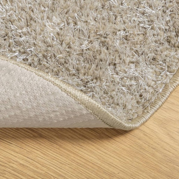 Alfombra pelo largo aspecto brillante ISTAN beige Ø 200 cm Alfombra pelo largo aspecto brillante ISTAN beige Ø 200 cm