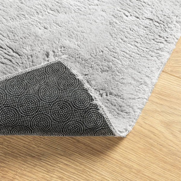 Alfombra de pelo corto suave lavable HUARTE gris 100x200 cm Alfombra de pelo corto suave lavable HUARTE gris 100x200 cm