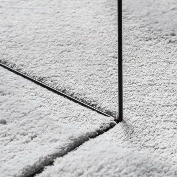 Alfombra de pelo corto suave lavable HUARTE gris 100x200 cm Alfombra de pelo corto suave lavable HUARTE gris 100x200 cm
