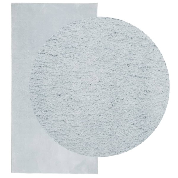 Alfombra de pelo corto suave lavable HUARTE azul 100x200 cm