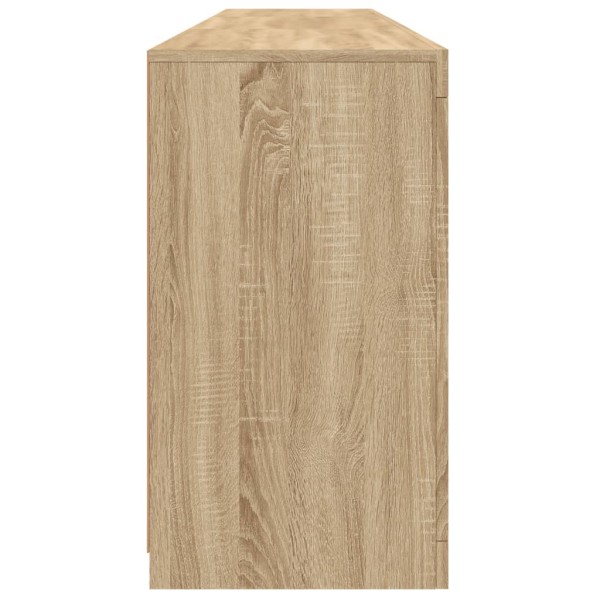 Aparador con luces LED roble Sonoma 181,5x37x67 cm Aparador con luces LED roble Sonoma 181,5x37x67 cm