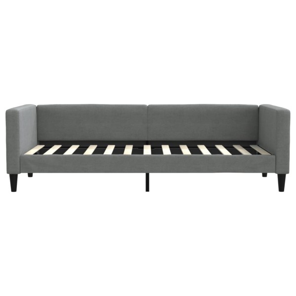 Sofá cama tela gris oscuro 80x200 cm Sofá cama tela gris oscuro 80x200 cm
