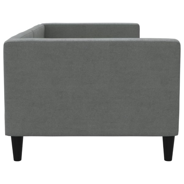 Sofá cama tela gris oscuro 80x200 cm Sofá cama tela gris oscuro 80x200 cm