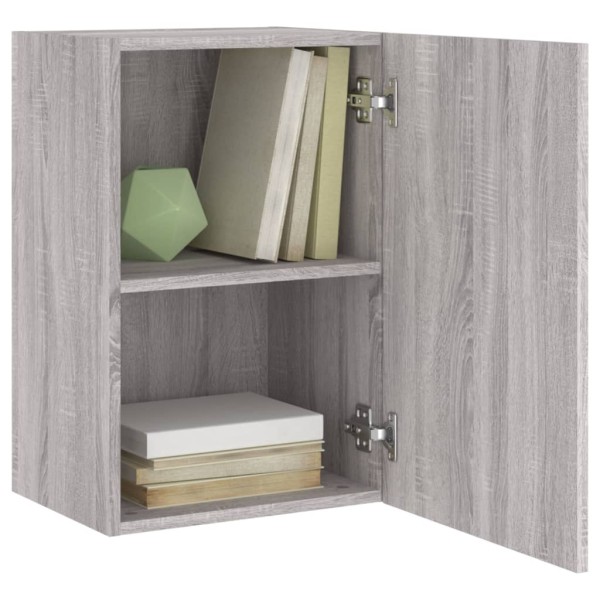Muebles de TV de pared 2 uds madera gris Sonoma 40,5x30x60 cm Muebles de TV de pared 2 uds madera gris Sonoma 40,5x30x60 cm