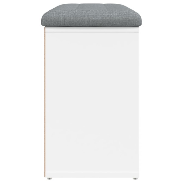 Banco zapatero madera de ingeniería blanco 82x32x50 cm Banco zapatero madera de ingeniería blanco 82x32x50 cm
