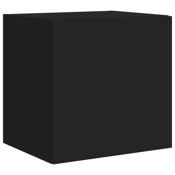 Muebles de TV de pared con luces LED 2 uds negro 40,5x35x40 cm Muebles de TV de pared con luces LED 2 uds negro 40,5x35x40 cm