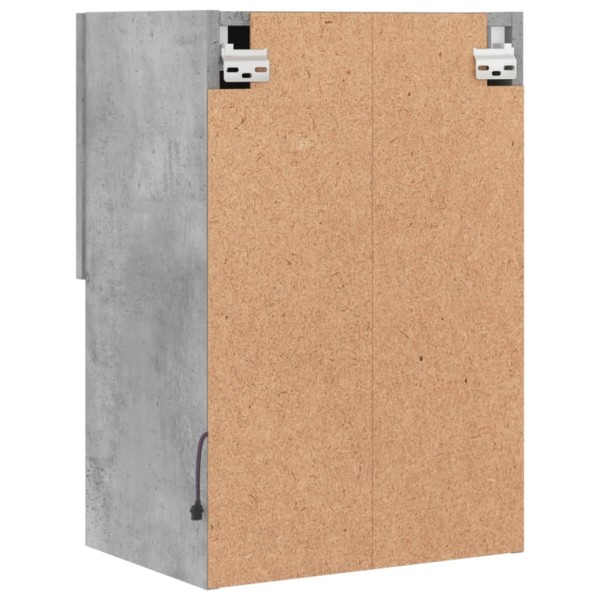 Muebles de TV con luces LED 2 uds gris hormigón 40,5x30x60 cm Muebles de TV con luces LED 2 uds gris hormigón 40,5x30x60 cm