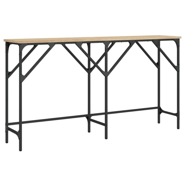 Mesa consola madera de ingeniería roble Sonoma 140x29x75 cm Mesa consola madera de ingeniería roble Sonoma 140x29x75 cm
