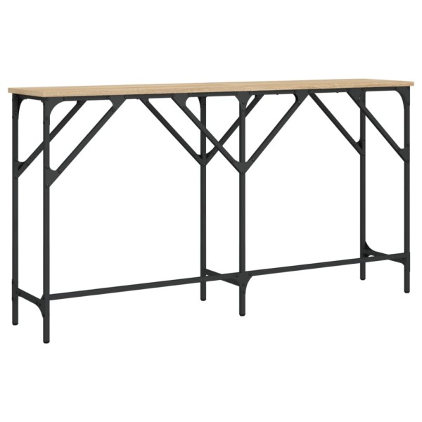 Mesa consola madera de ingeniería roble Sonoma 140x29x75 cm Mesa consola madera de ingeniería roble Sonoma 140x29x75 cm