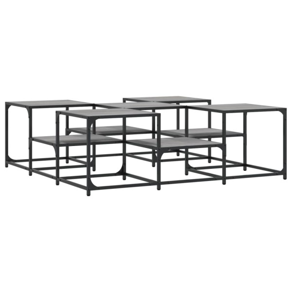 Mesa de centro madera de ingeniería gris Sonoma 121x121x40 cm Mesa de centro madera de ingeniería gris Sonoma 121x121x40 cm