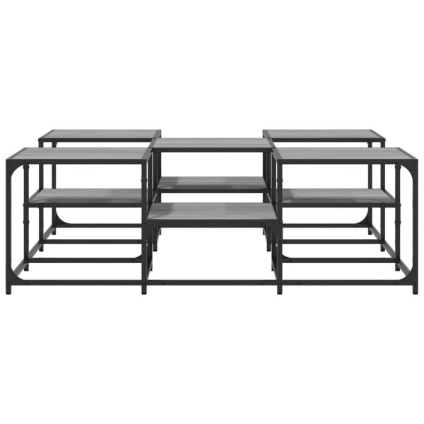 Mesa de centro madera de ingeniería gris Sonoma 121x121x40 cm Mesa de centro madera de ingeniería gris Sonoma 121x121x40 cm