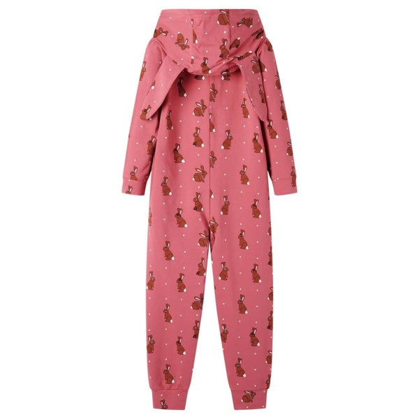 Mono infantil con capucha rosa viejo 104 Mono infantil con capucha rosa viejo 104