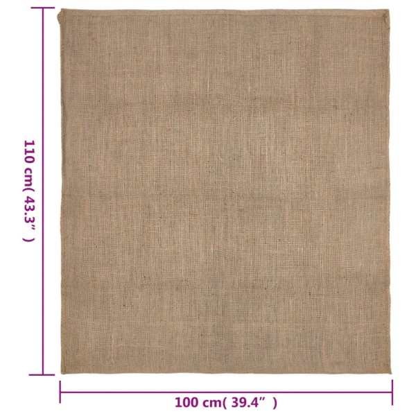 Sacos de yute 10 unidades 100x110 cm 100% yute 220 g/m² Sacos de yute 10 unidades 100x110 cm 100% yute 220 g/m²