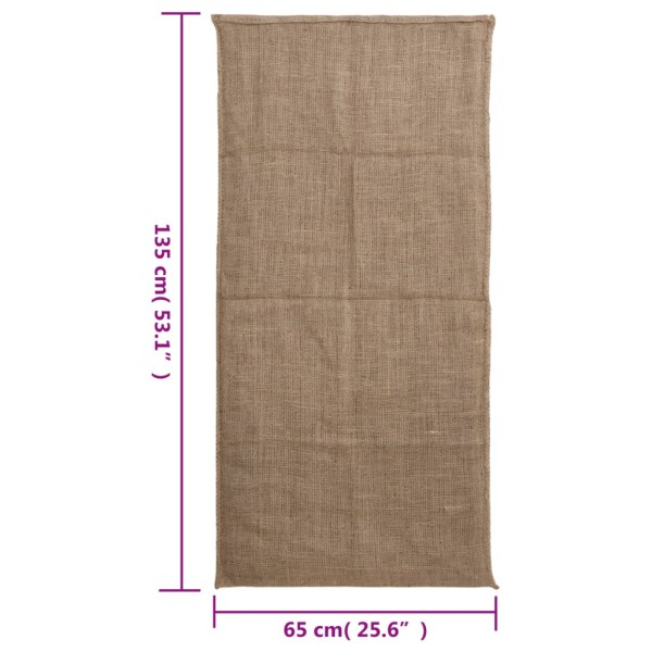Sacos de yute 30 unidades 65x135 cm 100% yute 220 g/m² Sacos de yute 30 unidades 65x135 cm 100% yute 220 g/m²