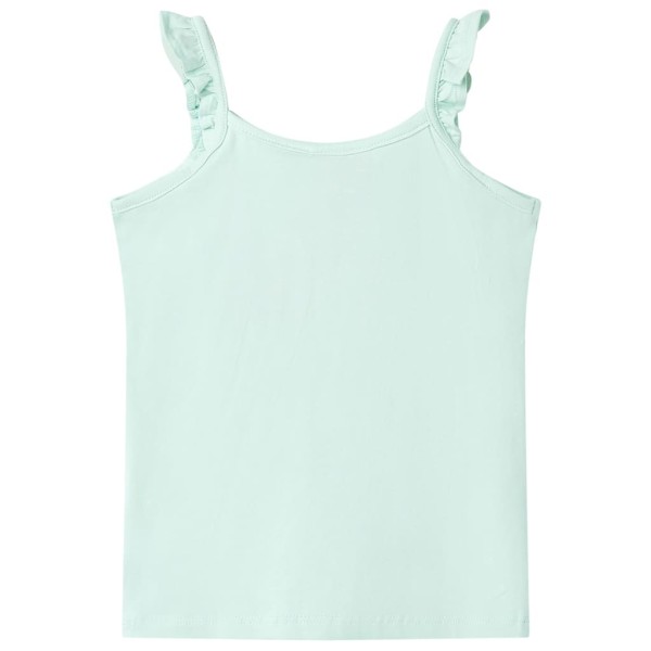 Camiseta de tirantes infantil verde menta claro 116 Camiseta de tirantes infantil verde menta claro 116