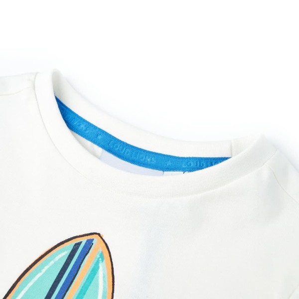Camiseta de manga corta de niños color crudo 92 Camiseta de manga corta de niños color crudo 92