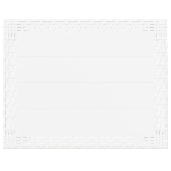 Mesa de jardín PP blanco 59x47x40 cm Mesa de jardín PP blanco 59x47x40 cm
