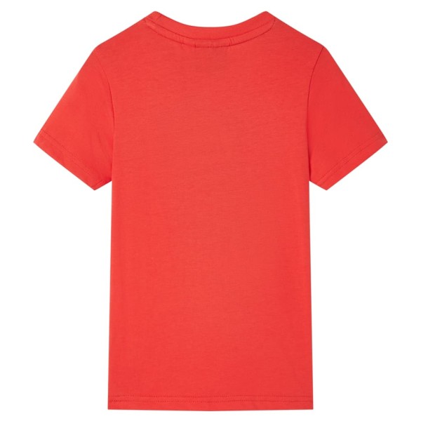 Camiseta de manga corta de niños rojo 104 Camiseta de manga corta de niños rojo 104