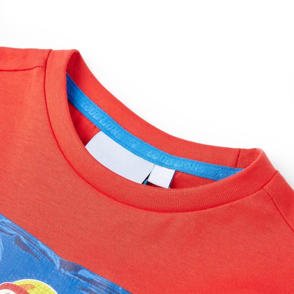 Camiseta de manga corta de niños rojo 104 Camiseta de manga corta de niños rojo 104