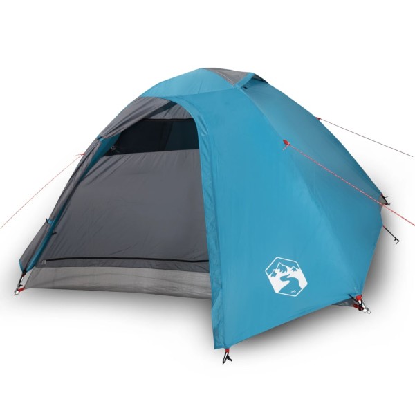Tienda de campaña 4 personas tafetán 185T azul 267x272x145 cm Tienda de campaña 4 personas tafetán 185T azul 267x272x145 cm