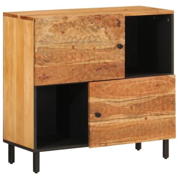 Armario auxiliar madera maciza de acacia 80x33x75 cm Armario auxiliar madera maciza de acacia 80x33x75 cm