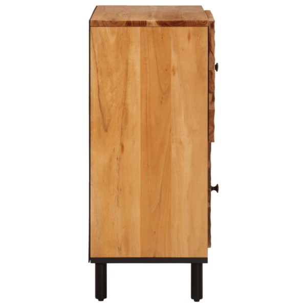 Armario auxiliar madera maciza de acacia 80x33x75 cm Armario auxiliar madera maciza de acacia 80x33x75 cm