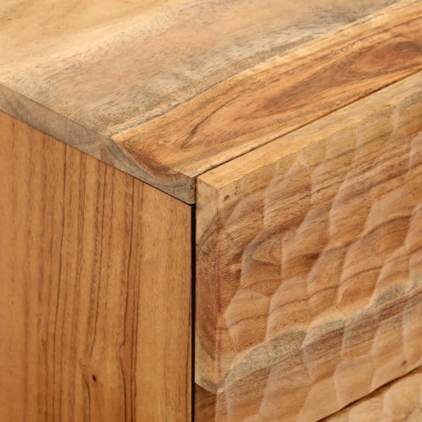 Mesitas de noche 2 uds madera maciza de acacia 40x33x46 cm Mesitas de noche 2 uds madera maciza de acacia 40x33x46 cm