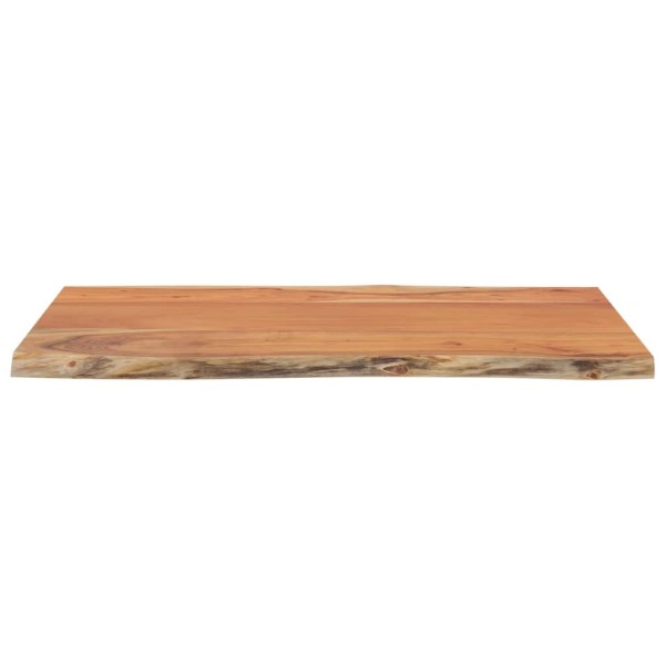 Mesa auxiliar madera maciza acacia borde natural 60x40x2,5 cm Mesa auxiliar madera maciza acacia borde natural 60x40x2,5 cm