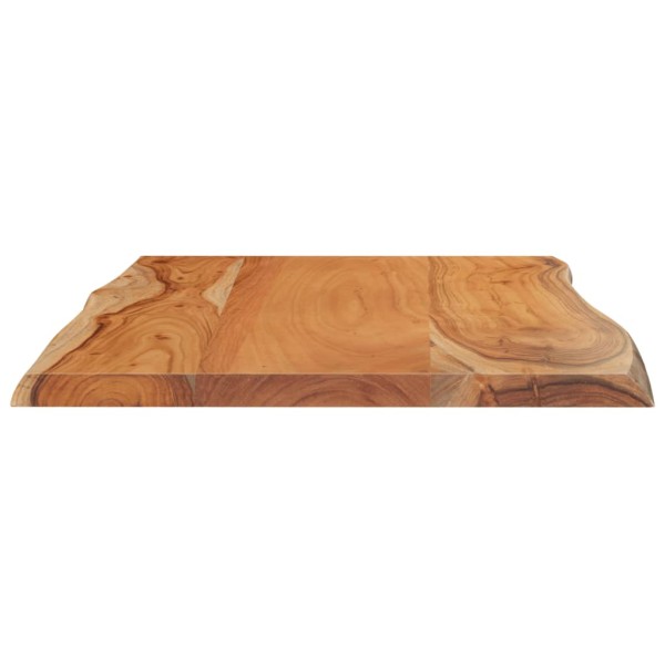 Mesa auxiliar madera maciza acacia borde natural 60x40x2,5 cm Mesa auxiliar madera maciza acacia borde natural 60x40x2,5 cm
