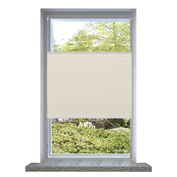 Plisé Para Ventana Persiana 60X125cm Crema Plisé Para Ventana Persiana 60X125cm Crema