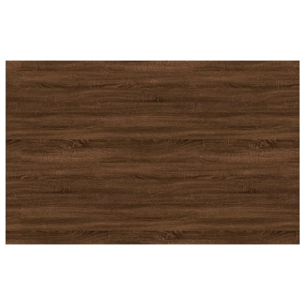 Estantes pared 4 uds madera ingeniería marrón roble 80x50x1,5cm Estantes pared 4 uds madera ingeniería marrón roble 80x50x1,5cm