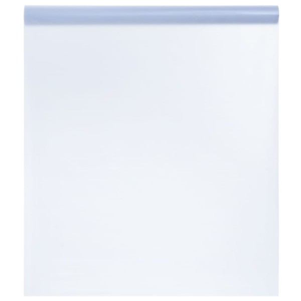 Lámina de ventana esmerilada PVC gris transparente 45x1000 cm