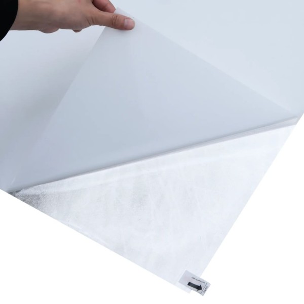 Lámina de ventana esmerilada PVC blanco transparente 60x2000 cm Lámina de ventana esmerilada PVC blanco transparente 60x2000 cm