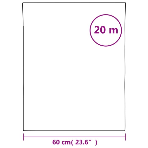 Lámina de ventana esmerilada PVC blanco transparente 60x2000 cm Lámina de ventana esmerilada PVC blanco transparente 60x2000 cm