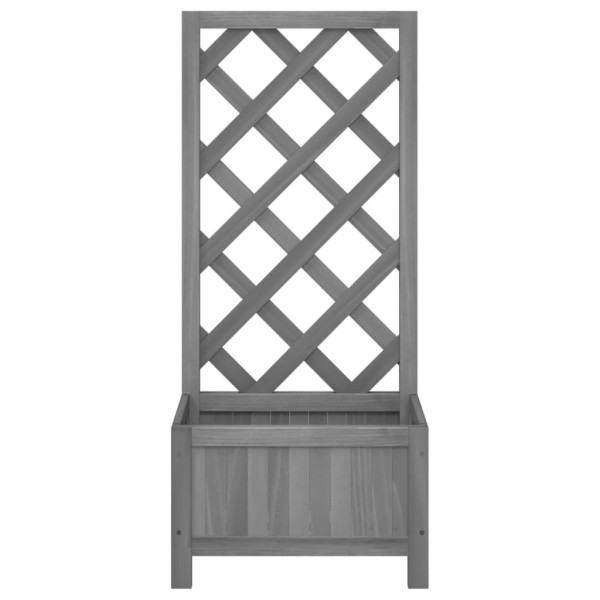 Jardinera enrejada madera maciza de abeto gris Jardinera enrejada madera maciza de abeto gris