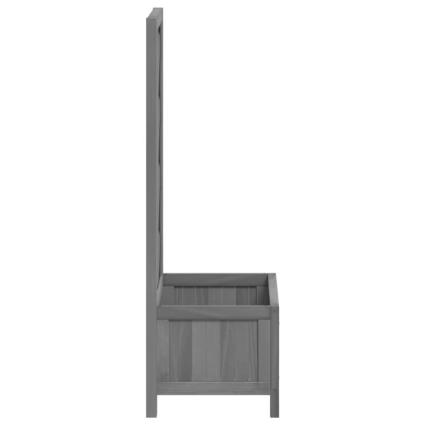 Jardinera enrejada madera maciza de abeto gris Jardinera enrejada madera maciza de abeto gris