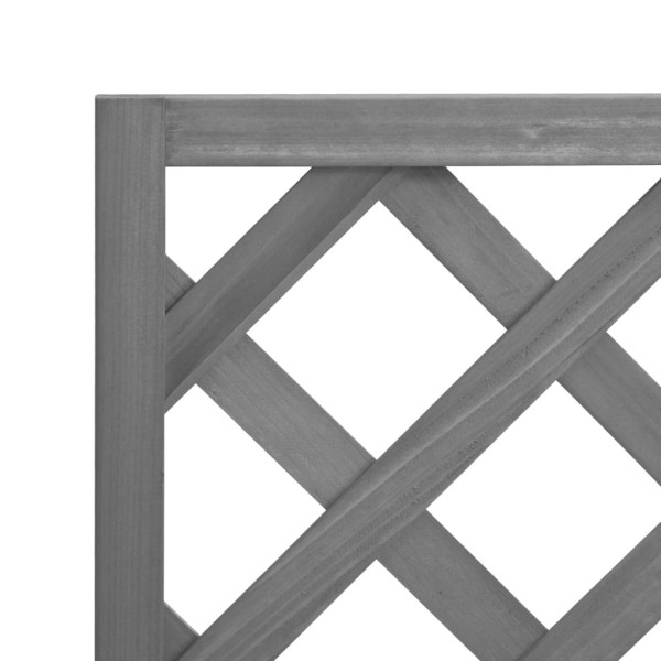 Jardinera enrejada madera maciza de abeto gris Jardinera enrejada madera maciza de abeto gris