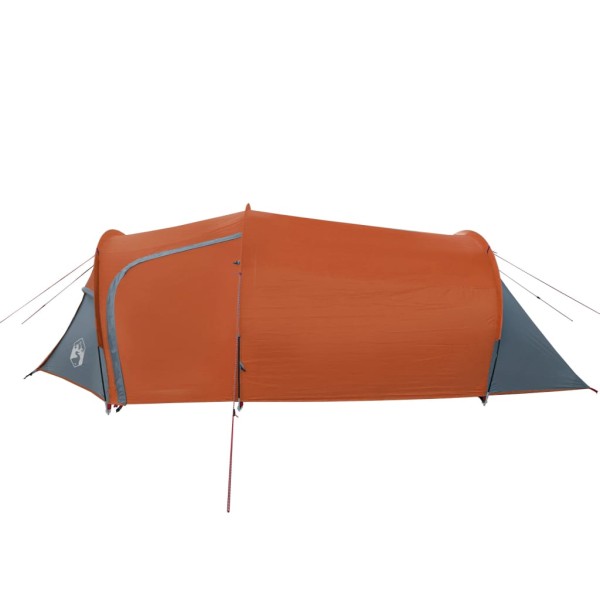 Tienda de campaña 4 personas tafetán 185T gris y naranja Tienda de campaña 4 personas tafetán 185T gris y naranja