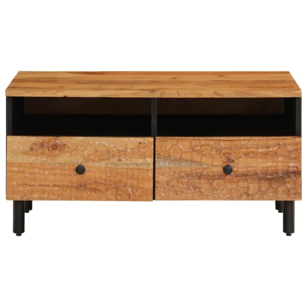 Mesa de centro madera maciza de acacia 80x54x40 cm Mesa de centro madera maciza de acacia 80x54x40 cm